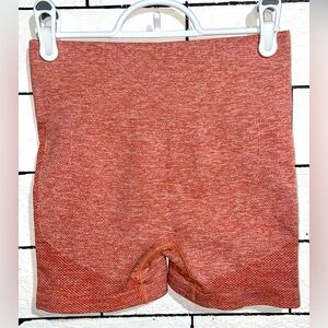 Heathered Red Spandex Shorts Sz Medium